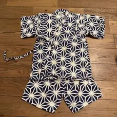 甚平 麻の葉柄 100cm