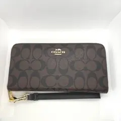 COACH 長財布 コーチ シグネチャー アコーディオンラウンドジップC4452のサムネイル