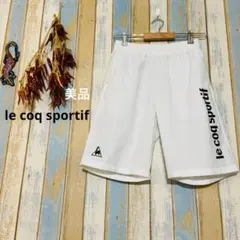 【le coq sportif 】美品　ロゴ入り　ハーフパンツ 短パン　M