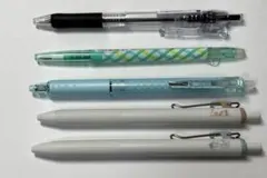 ボールペン　５本　PILOT ZEBRA uni