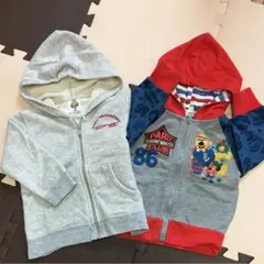 ヒステリックミニ80㎝パーカー&PARO CLUB80㎝パーカー 2点セット