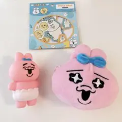 んぽちゃむ「シール」 おぱんちゅうさぎ「フィギュア」&「ポーチ」のセット