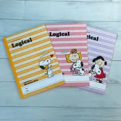 PEANUTS スヌーピー ロジカルノート A5 30枚 3冊セット