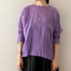 tabrik タブリク　ログウッド染めスカート Tabrik（タブリク）の「コットンシルクギャザードレス ログ