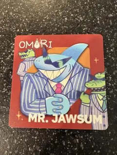 OMORI　MR.JAWSUM　鮫羽田社長　ゲーマー焼き　コースター