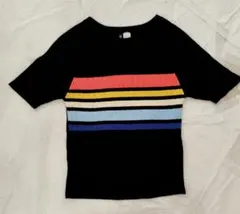 半袖ニットトップス