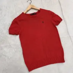 2026年最新】Ralph Lauren カラー：レッド系 レディース 半袖 ニット