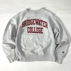チャンピオン リバースウィーブ BRIDGEWATER カレッジロゴ メンズ古着