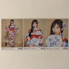 乃木坂46 長嶋凛桜 浴衣 2025 生写真 3種 コンプ