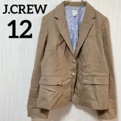 【訳あり】J.Crew テーラードジャケット 金ボタン ブラウン ブレザー 12のサムネイル
