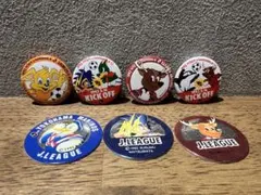 Jリーグ開幕戦缶バッチ×4 ミニメンコ×3セット