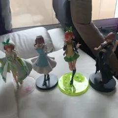 五等分の花嫁 四葉 二乃 フィギュア 4つセット 一番くじ kyunties