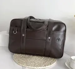 【即購入OK！】スクールバッグ 通学 高校生 大容量 多機能 コーヒー色