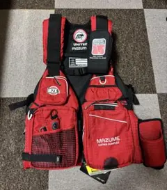 mazume フィッシングベスト 黒/赤 2026年最新】マズメ mazume ベストの人気アイテム - メルカリ