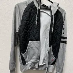 Reebok フード付きパーカー Sサイズ グレー/ブラック