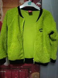 BABYDOLL 蛍光グリーン フリースジャケット