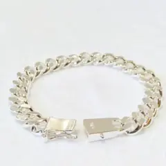 シルバー　喜平　チェーン　ブレスレット　925　白銀加工　20cm　10mm