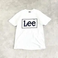 90s 後期 USA製 Lee ロゴTシャツ 半袖/クルーネック メンズL 白のサムネイル