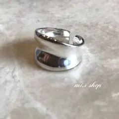 silver925 ボリュームデザインリング　シルバー925 ワイド