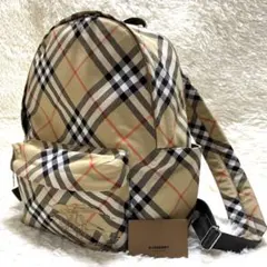 【新品同様・現行品】BURBERRY チェックプリントスモール　バックパック
