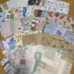 デザインペーパーセットまとめ売り　120枚　おすそ分け　⑥