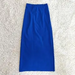 【新品タグ付き】 Laveange タイトスカート ナロースカート ブルー M