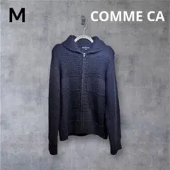 コムサ ニット 厚手 厚手ニット メンズ ジップニット 防寒 羽織 アウター 冬