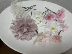 でこたまご様専用ページ　卒業式　結婚式　リボン　ピンク　ドライフラワー