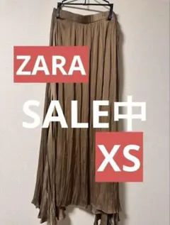 【金土日限定価格】ZARA ロングスカート　プリーツスカート　XS スカート