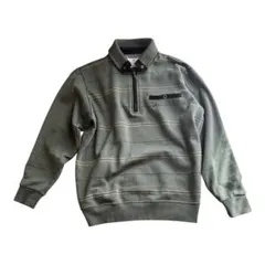 NICOLE MORRISON グレー ストライプ トレーナー L