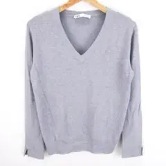 ザラ ニット セーター レディース USA XL グレー ZARA