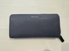 【訳ありジャンク】Paul Smith ポールスミス ラウンド長財布 ネイビーのサムネイル