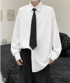 スタンダード ベーシック タイ デザイン ロングスリーブ シャツ