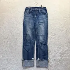 美品 アッパーハイツ ワイドレッグデニム パンツ THE ROBIN 23 - メルカリ