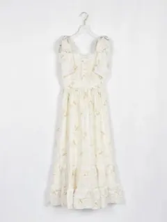 エブリン evelyn レースフリル花柄キャミワンピース