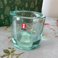 iittala KIVI 水色キャンドルホルダー
