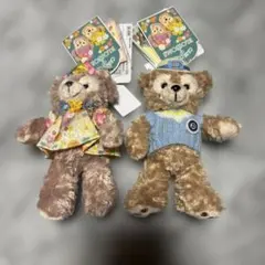 ダッフィー　シェリーメイ ぬいぐるみバッチ ディズニー