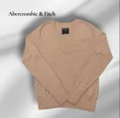【Abercrombie & Fitch 】長袖Vネックニット　刺繍 S