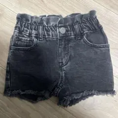 デニムショートパンツ 18-24ヶ月 ダークグレー