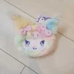 サンリオ クロミ ミニフェイスポーチ レインボー