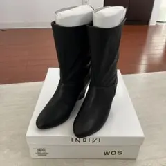 新品未使用タグ付き 【INDIVI インディヴィ】ブラックブーツ 2WAY
