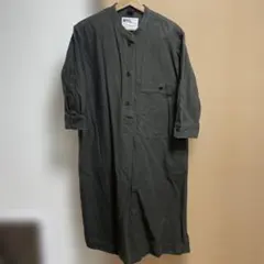 MH, ダークカーキグレー　ワンピース 9分袖　サイズ Ⅰ 秋冬物