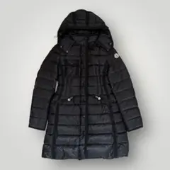 MONCLER モンクレール　HERMINE ダウンコート　Aライン　黒　0