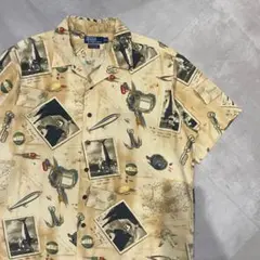 Ralph Lauren オープンカラーシャツ ヘミングウェイ ラルフローレン