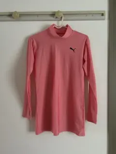 PUMA 長袖 モックネックシャツ ピンク　コンプレッションモックネックのサムネイル