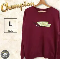 アメリカ古着Champion チャンピオンロゴ入りトレーナー裏起毛