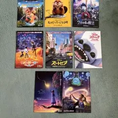 映画チラシ・フライヤー　ディズニー・ピクサーアニメ7枚セット　ズートピア　他