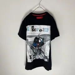 輸入古着 I scream Ice cream ムンク パロディー Tシャツ M