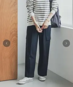 URBAN RESEARH DOORS センタープレスカーゴパンツ