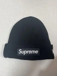 Supreme ニット帽 黒　box logo